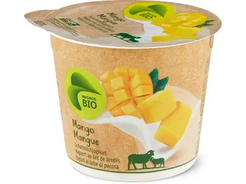 Yogourt au lait de brebis · Bio, Mangue 120g