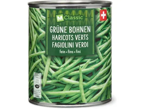 M-Classic · Haricots verts · fins 440g