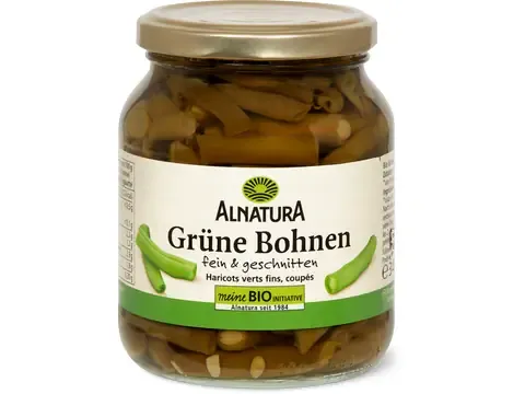 Alnatura · Haricots verts · Bio, fins et coupés 340g