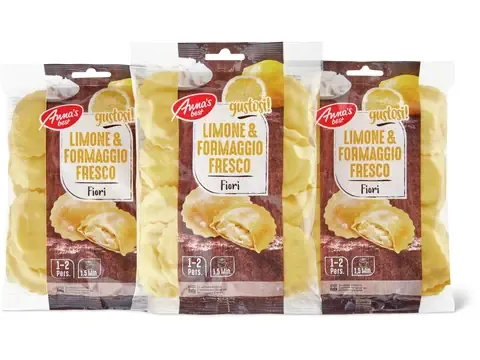 Anna's Best · Fioris · Limone &amp; formaggio fresco, végétarien 3 x 250g