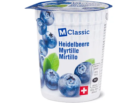 M-Classic · Yogourt · Myrtille 200g
