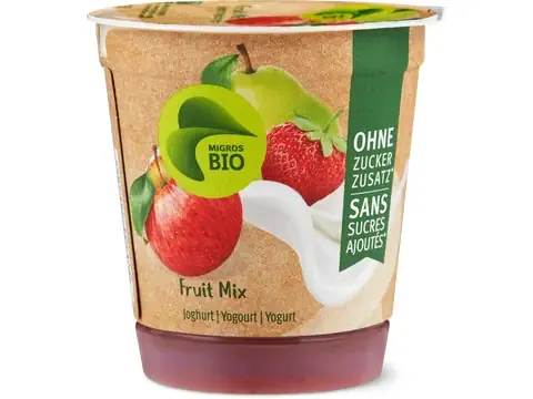 Yogourt · Bio, Mélange de fruits, Sans sucre ajouté 150g