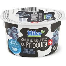 Yogourt au lait de la Gruyère · Myrtille 90g