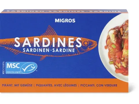 Sardines · piquantes, avec légumes 120g