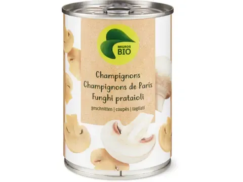 Champignons de Paris · Bio, coupés 230g