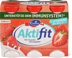 Emmi Aktifit · Yogourt à boire · Fraise 6 x 65ml