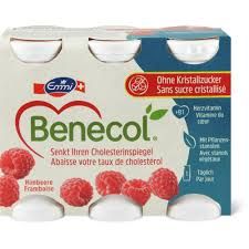 Emmi Benecol · Yogourt à boire · Framboise sans sucre, Sans sucre ajouté 6 x 65ml