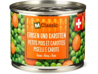 M-Classic · Petits pois et carottes · fins 125g