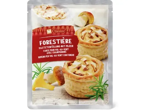 M-Classic · Forestière Farce pour vol-au-vent · aux champignons, végétarien 400g