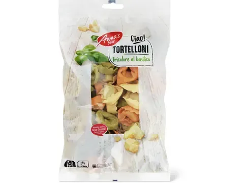 Anna's Best · Tortellonis · tricolores au basilic 500g