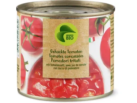 Tomates · Bio, concassées avec jus de tomate 230g