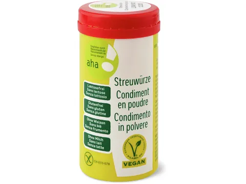 Condiment en poudre · aha!, végétalien, sans gluten, sans lactose 90g