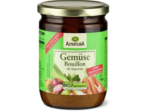 Alnatura · Bouillon de légumes · Bio, sans sucre ajouté, sans extrait de levure 290g
