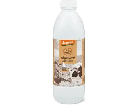 Lait entier · Demeter, 3.5% de gras, pasteurisé 1L
