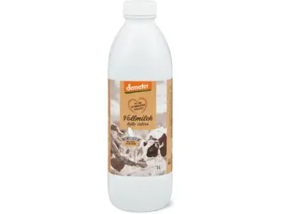 Lait entier · Demeter, 3.5% de gras, pasteurisé 1L
