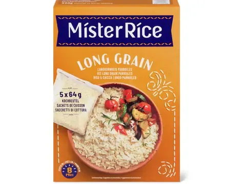 Mister Rice · Riz long grain · en sachet de cuisson 5x64g