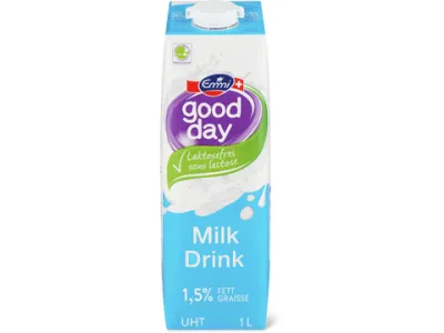 Emmi · Good day lait boire · 1.5% de gras, UHT 1L