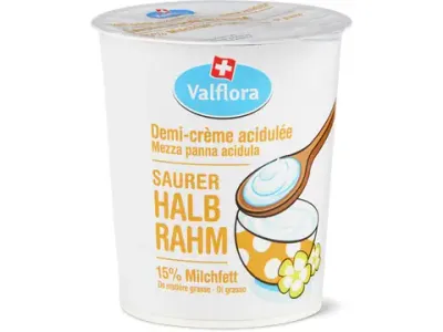 Valflora · Demi-crème acidulée 200ml