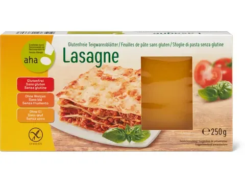Lasagnes   · aha!, sans gluten 250g