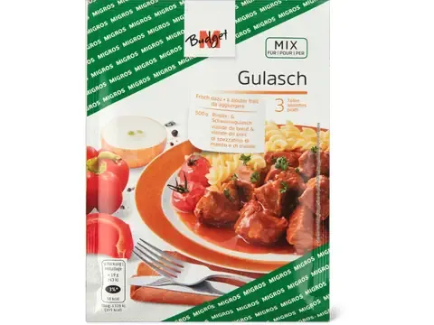 M-Budget · Mix pour goulasch · végétalien 56g