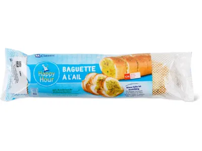M-Classic · Baguette · avec beurre à l’ail et aux herbes 240g