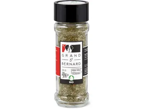 Grand San Bernard · Mélange d'épices · Bio, pizza et pâtes 25g