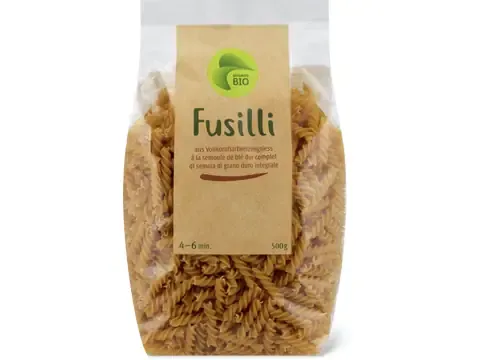 Fusillis au blé complet · Bio 500g