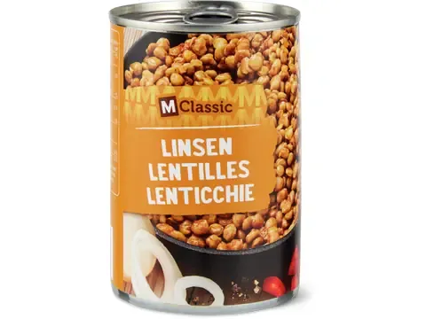 M-Classic · Lentilles · sans lard 430g