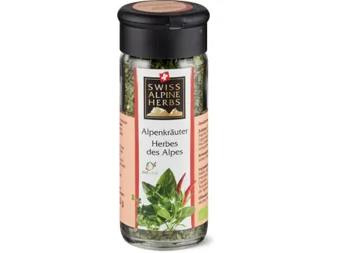 Swiss Alpine Herbs · Bouquet d’herbes aromatiques   · Bio 12g