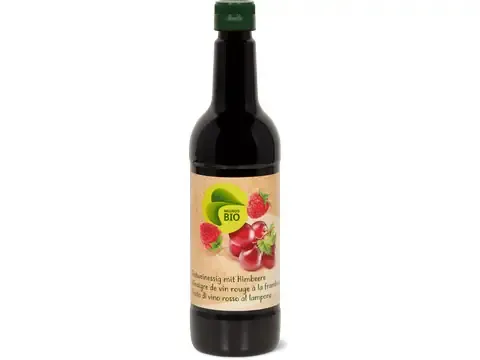 Vinaigre de vin rouge · Bio, à la framboise, végétalien 570ml