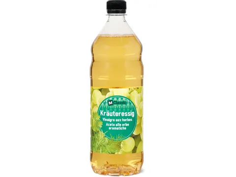 M-Classic · Vinaigre de vin blanc · aux herbes, végétalien 1l