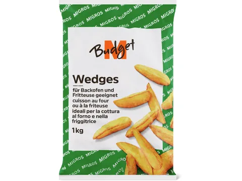 M-Budget · Wedges · Cuisson au four ou à la friteuse 1kg