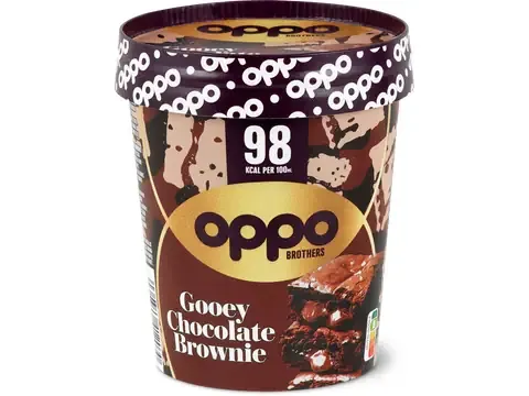 Oppo Brothers · Glace en pot · Gooey chocolate brownie 475ml