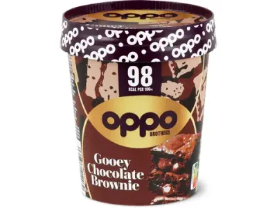Oppo Brothers · Glace en pot · Gooey chocolate brownie 475ml