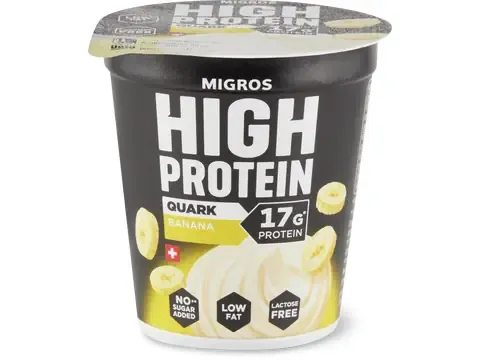 High Protein · Yogourt · Banane, Sans sucre ajouté, sans lactose 150g
