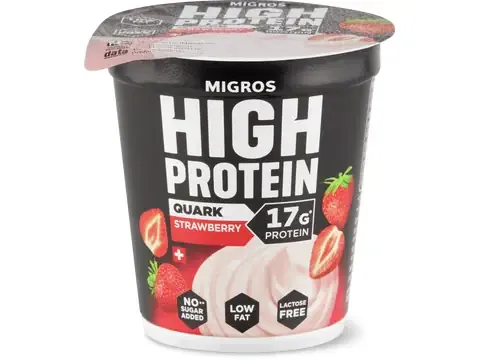 High Protein · Yogourt · Fraise, Sans sucre ajouté, sans lactose 150g