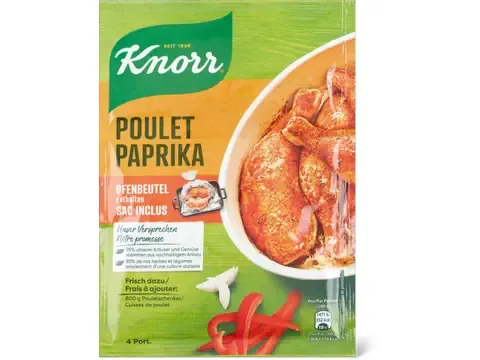 Knorr · Poulet paprika · Sac inclus 24g