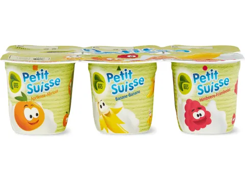Petit Suisse · Fromage frais · Bio, Fruit 6x50 grammes 6 x 50g