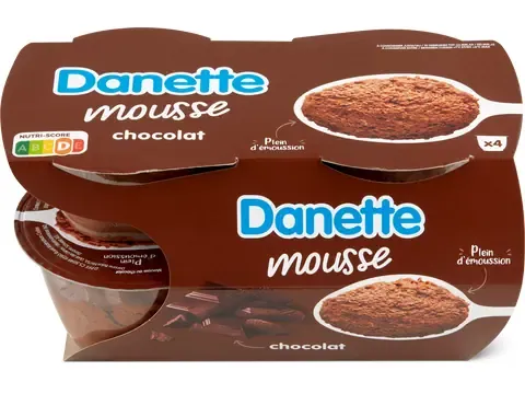 Danette · Mousse au chocolat 4x60g