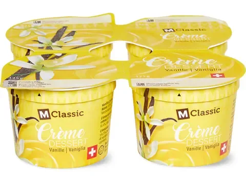 M-Classic · Crèmes dessert · Vanille 4 x 125g