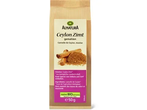 Alnatura · Cannelle de Ceylan · Bio, moulue 50g