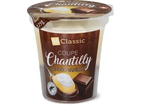 M-Classic · Coupe Chantilly · Choco &amp; vanille 125g