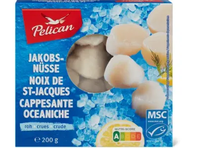Pelican · Noix de Saint-Jacques · crues 200g
