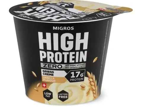 High Protein · Semoule · Vanille, Sans sucre ajouté, sans lactose 200g