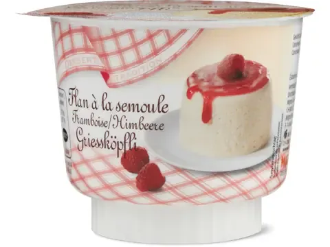 Tradition · Flan à la semoule · Framboise 175g