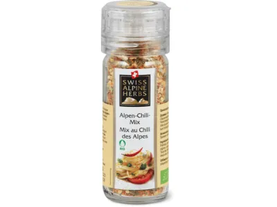 Swiss Alpine Herbs · Mix au Chili des Alpes · Bio 64g
