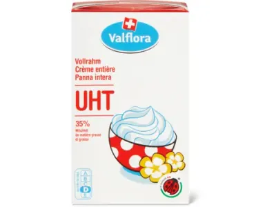 Valflora · Lait entier · IP-SUISSE, 3.5 % de gras, UHT 250ml