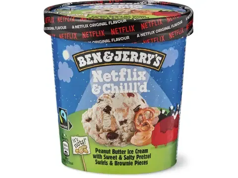 Ben &amp; Jerry's · Glace en bac · Netflix and chill'd 465ml