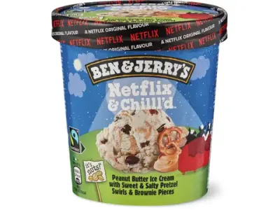 Ben &amp; Jerry's · Glace en bac · Netflix and chill'd 465ml