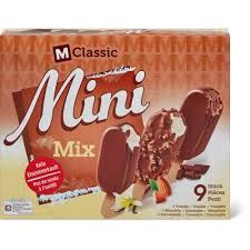 M-Classic · Glace en bâtonnets Mini · Mix assort. 9x67ml